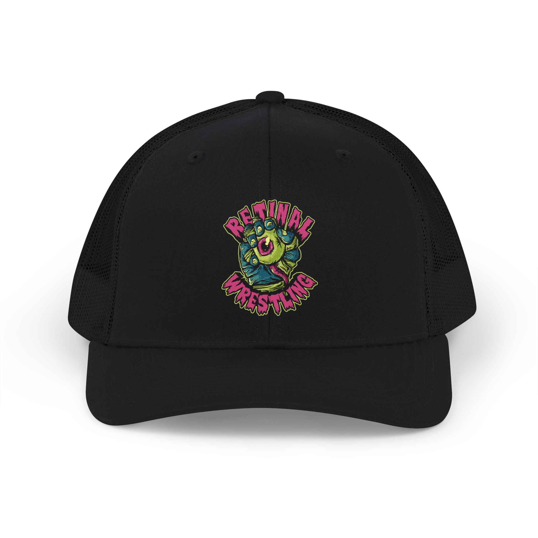 RETINAL WRESTLING LOGO Snapback Trucker Cap - Image 9